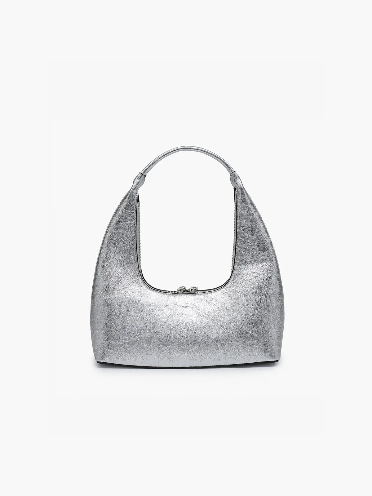 Jen & Co. Atlanta Metallic Shoulder Bag Silver