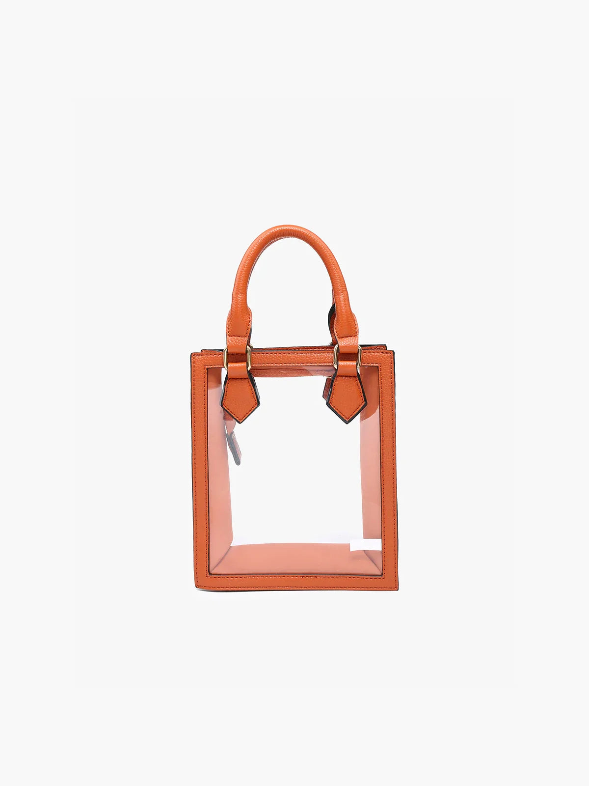 Jen & Co. Elise Rectangular Clear Crossbody Bag with Strap Orange Tennessee Volunteers Game Day Bag