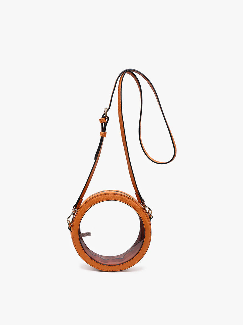 Jen & Co. Lilibet Clear Circular Crossbody Orange Tennessee Volunteers Game Day