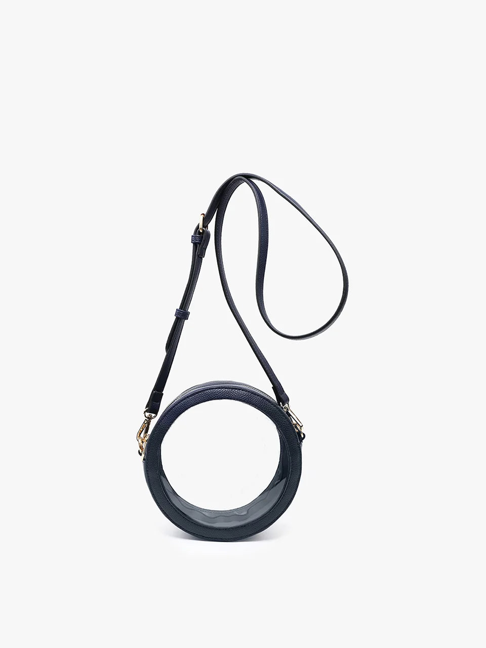 Jen & Co. Lilibet Clear Circular Crossbody Navy