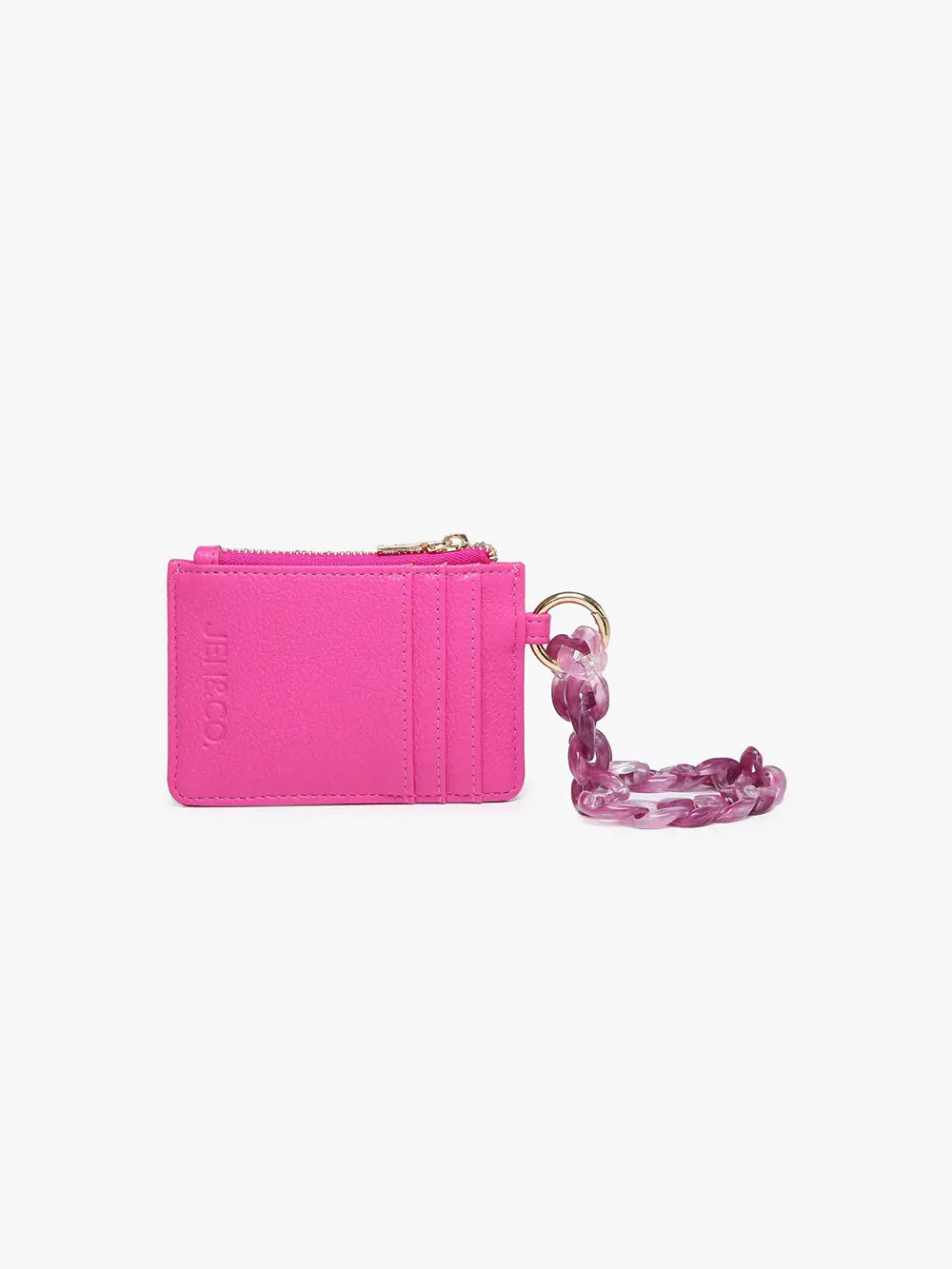 Jen & Co. Rhodes Quilted Wallet with Chain Strap Vegan Leather