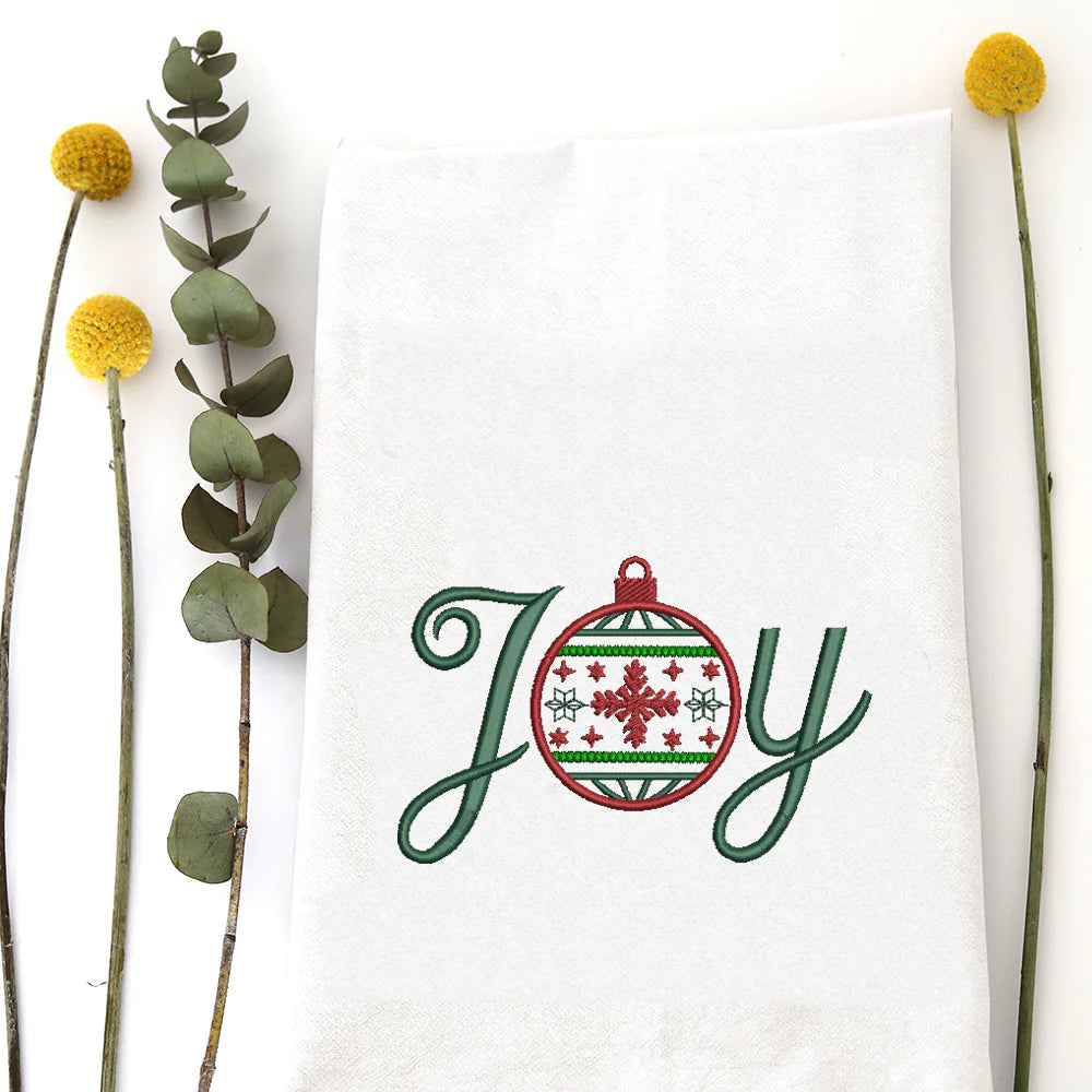 Joy Ornament Tea Towel