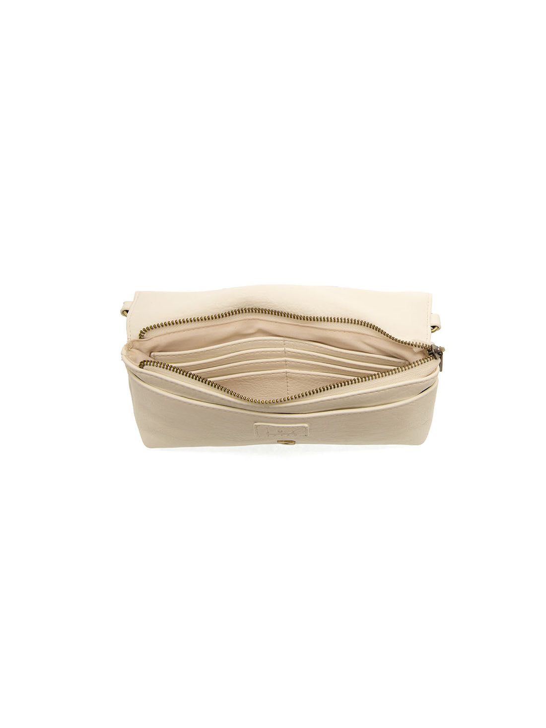 joy susan everly organizer flap crossbody bag in white