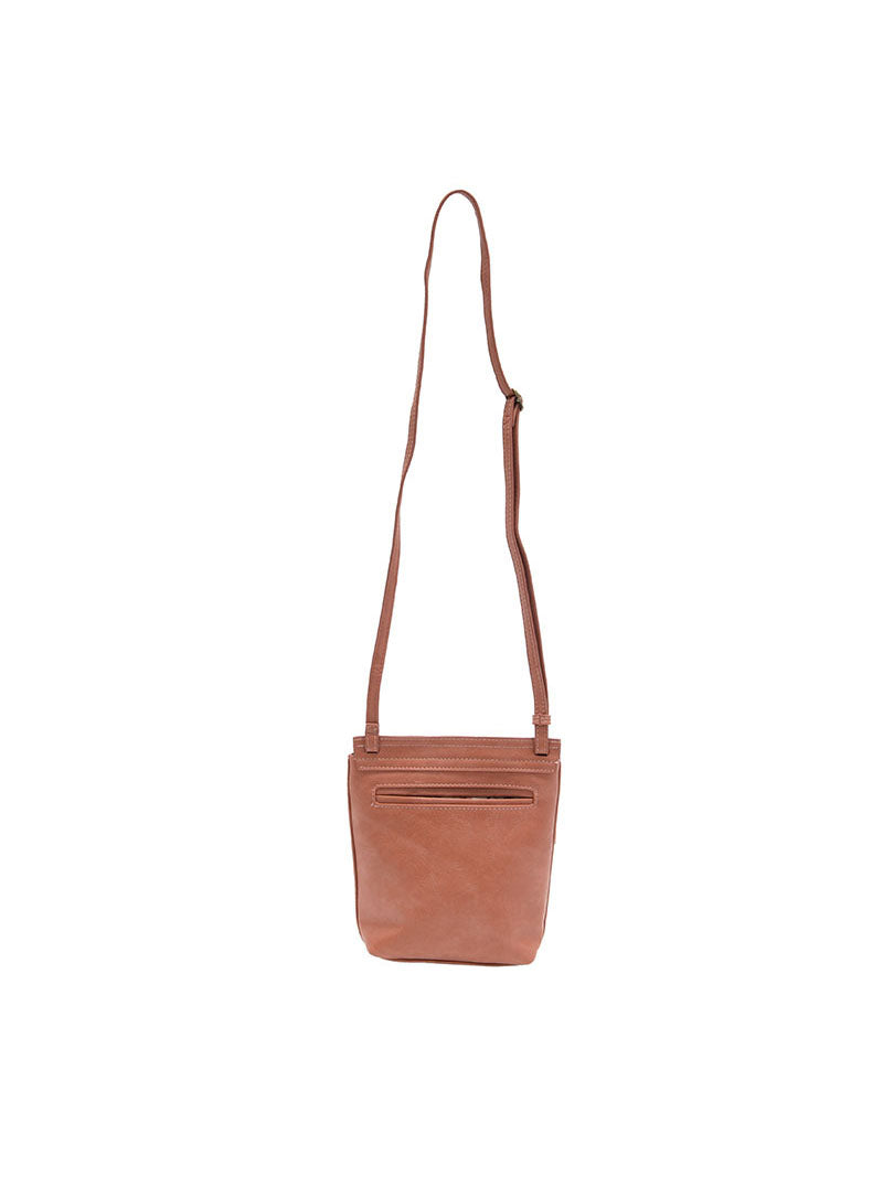 Joy Susan Jensy Front Flap Crossbody Bag Clay Pink Vegan Leather
