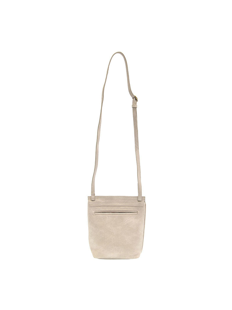 Joy Susan Jensy Front Flap Crossbody Bag Linen Vegan Leather