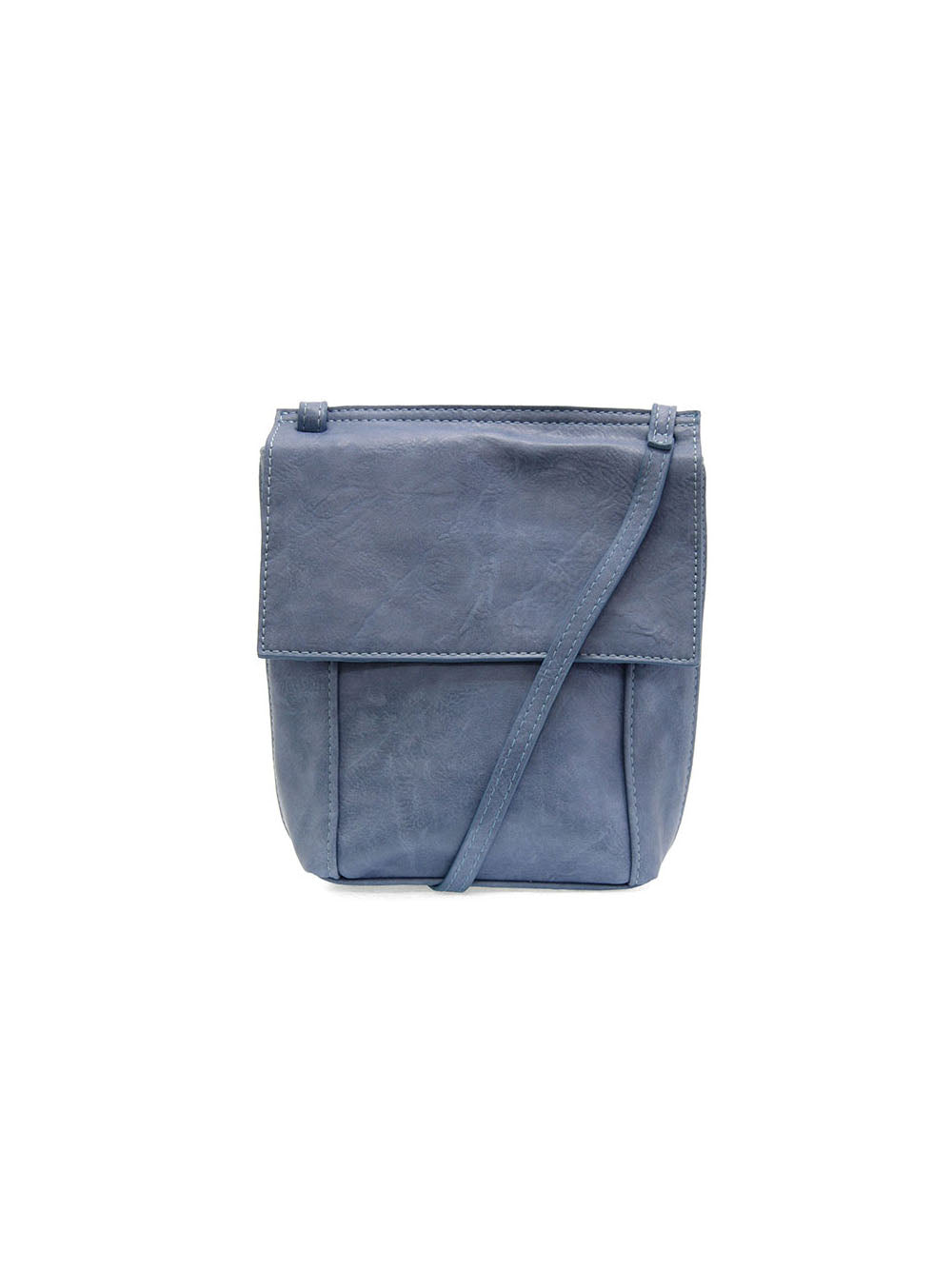 Joy Susan Jensy Front Flap Crossbody Bag Peri Blue Vegan Leather
