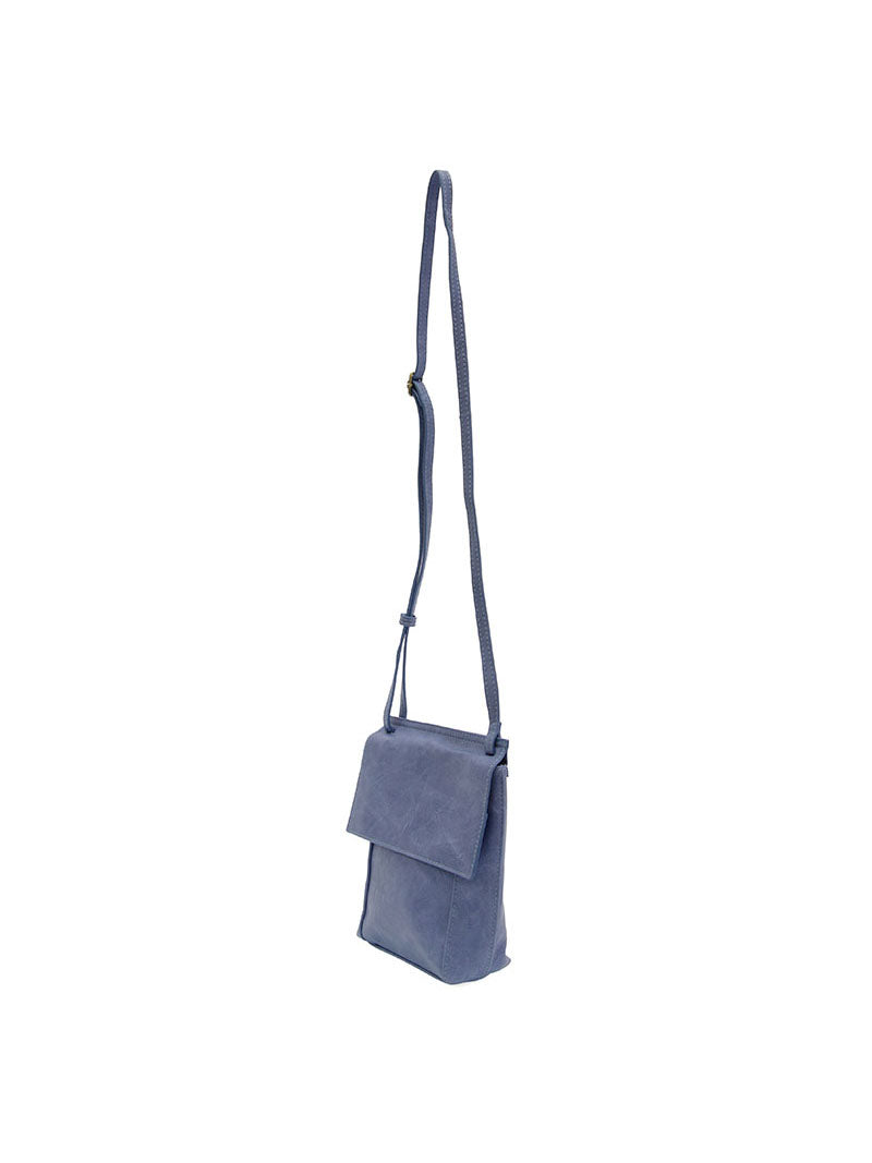 Joy Susan Jensy Front Flap Crossbody Bag Peri Blue Vegan Leather