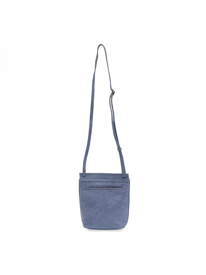 Joy Susan Jensy Front Flap Crossbody Bag Peri Blue Vegan Leather