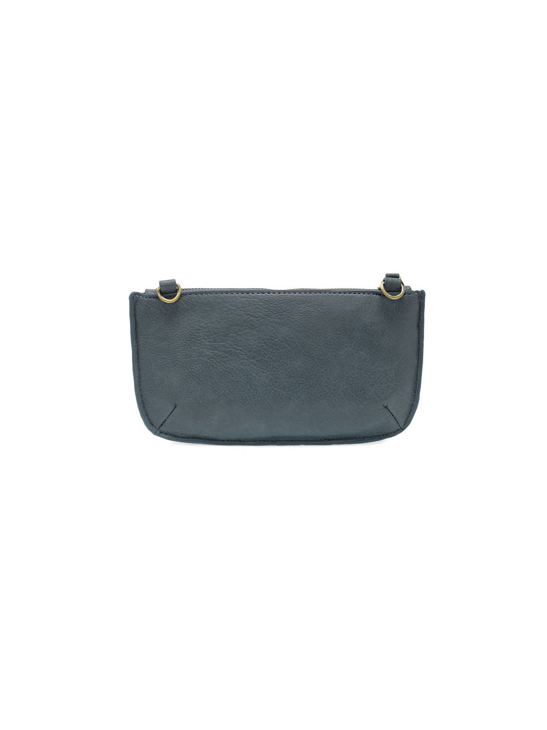 Joy Susan Lattice Woven Mini Crossbody Wristlet Clutch Denim Vegan Leather