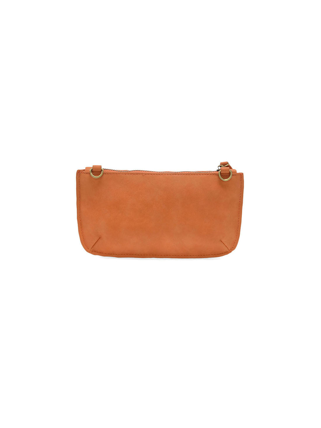 Joy Susan Lattice Woven Mini Crossbody Wristlet Clutch Orange Vegan Leather