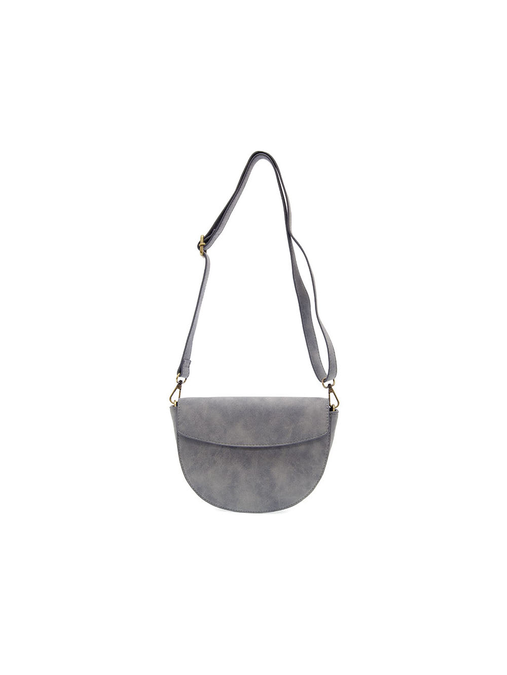 joy susan luna crescent braided handle crossbody bag in light grey