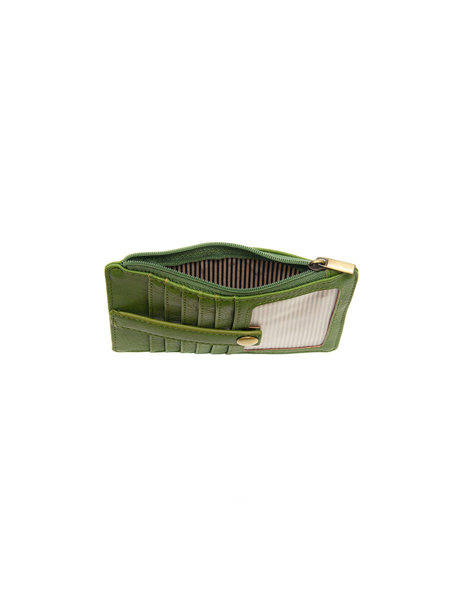 joy susan new penny mini travel wallet in forever green