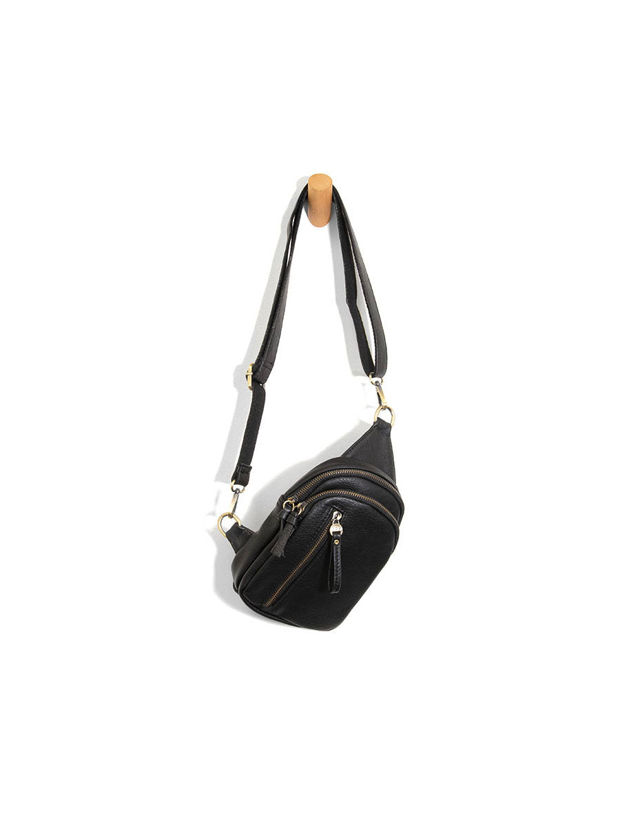 joy susan skyler sling bag in black