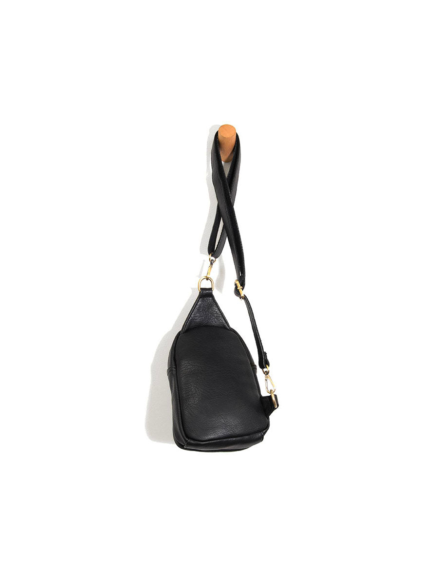 joy susan skyler sling bag in black