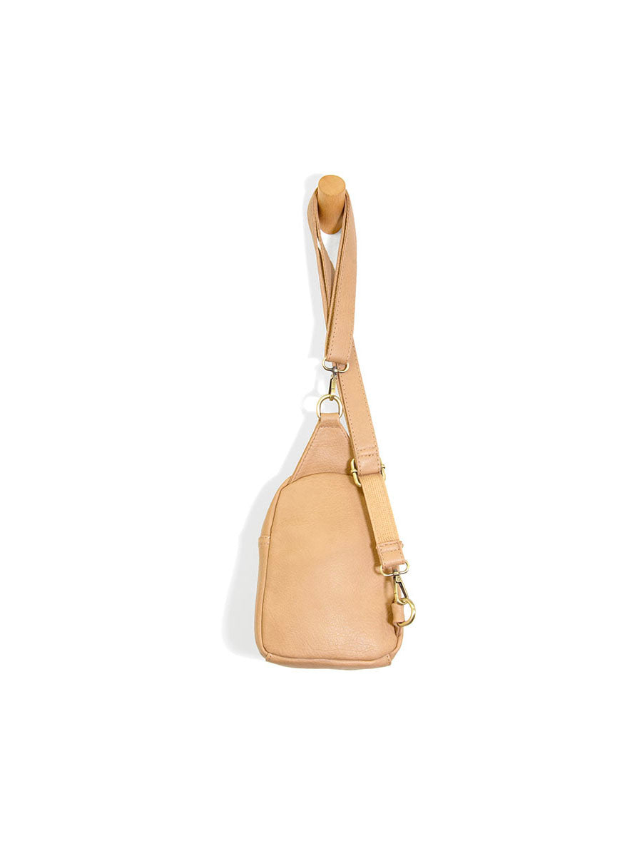 joy susan skyler sling bag in camel