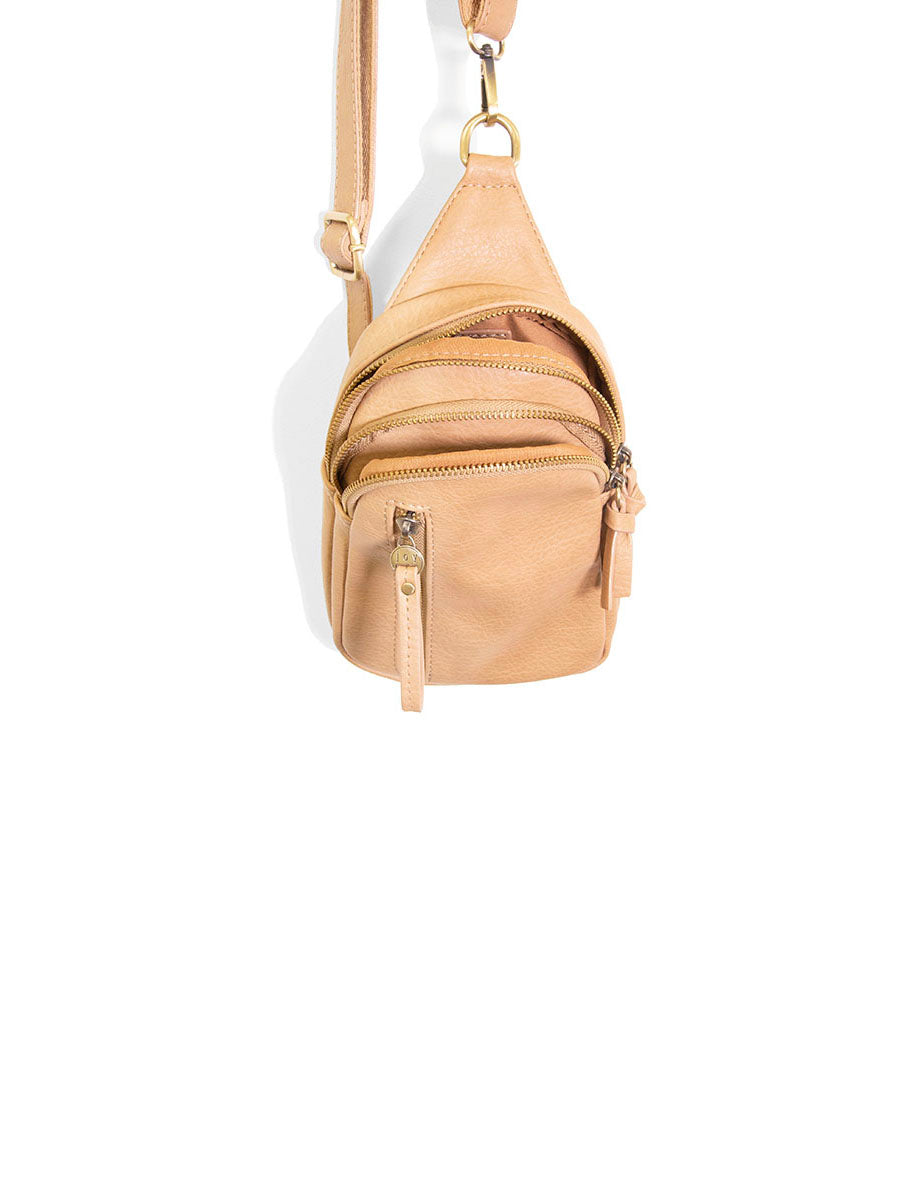 joy susan skyler sling bag in camel