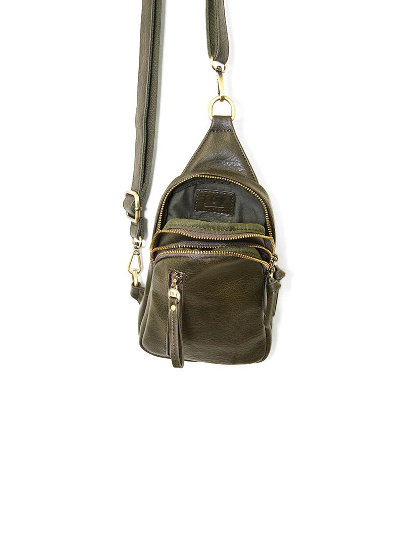 Joy Susan Skyler Sling Bag Dark Moss