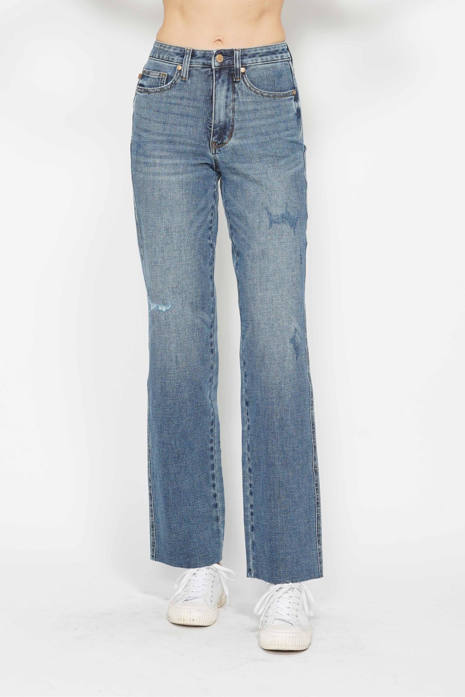 CristaSeya クリスタセヤ Bleached denim high-waisted jeans