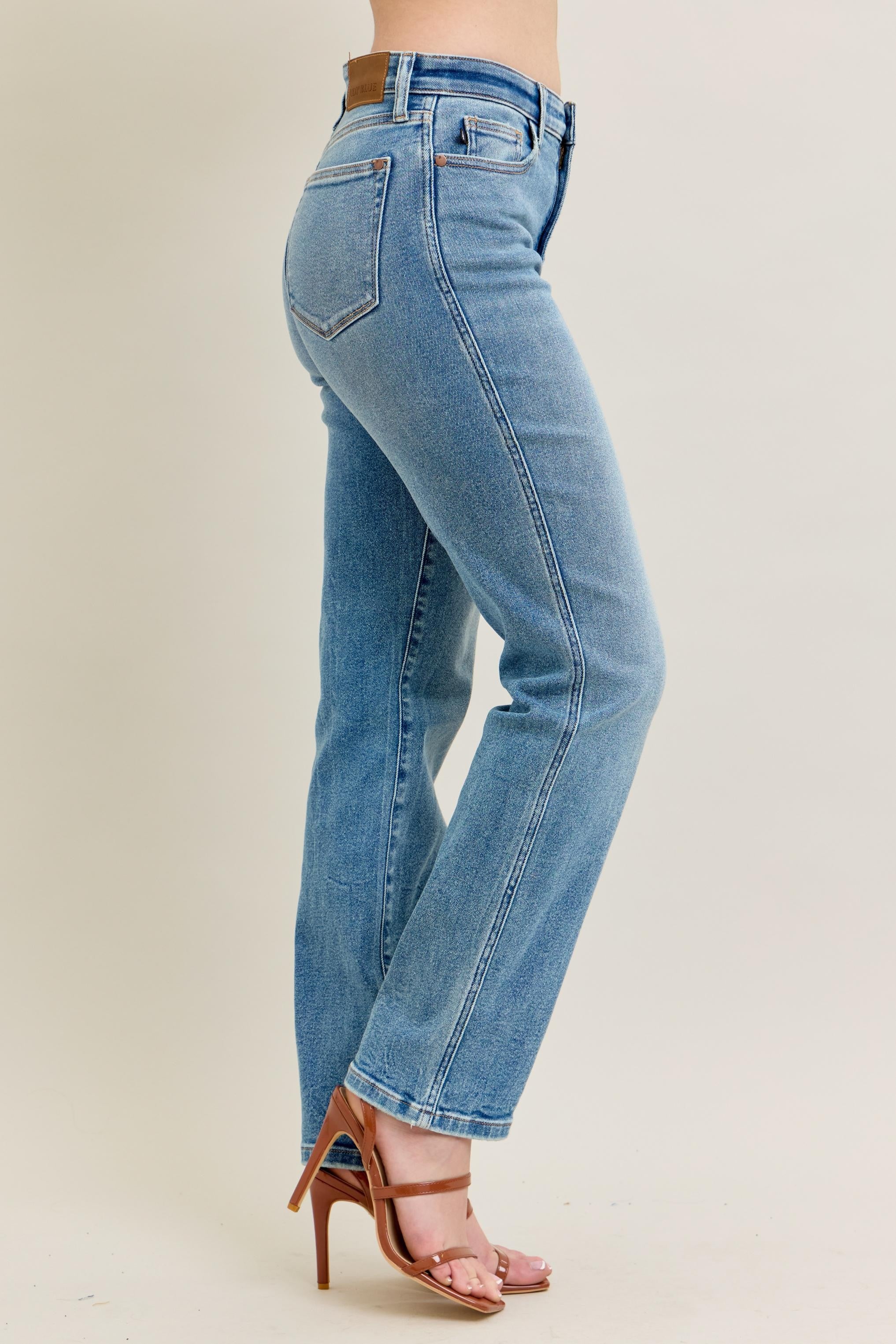 Judy Blue High Waist Vintage Straight Leg Jeans – Bliss