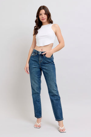 Judy Blue High Waisted Rigid Magic Straight Leg Jeans