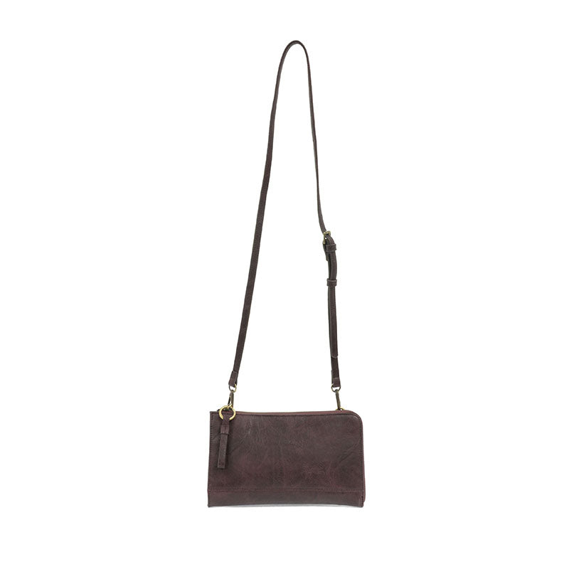 karina convertible wristlet and wallet in aubergine