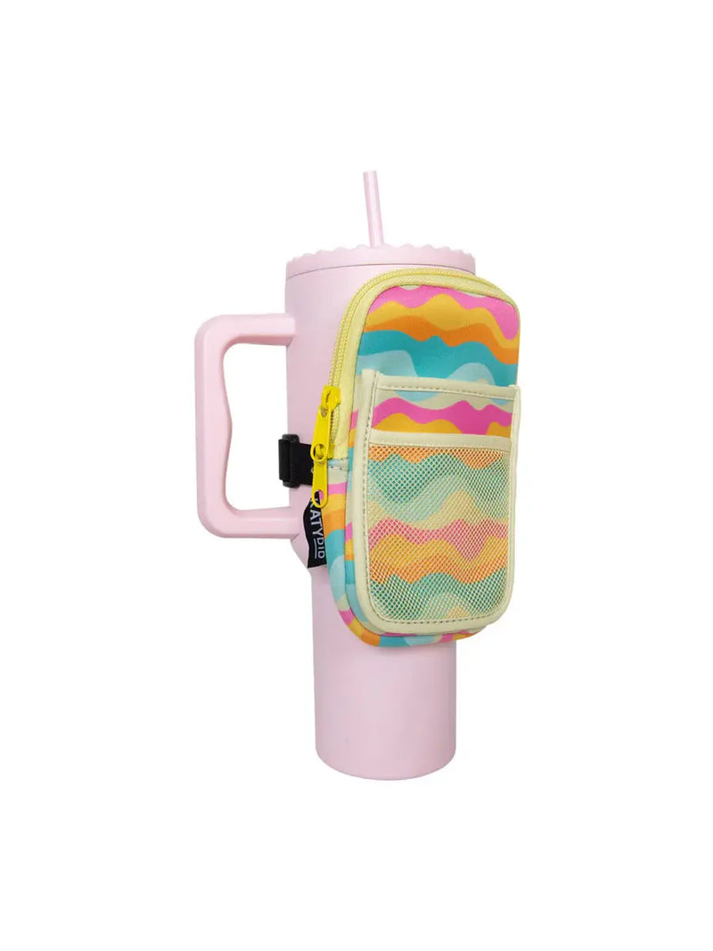 Katydid Neon Abstract Colors Tumbler Zipper Pouch