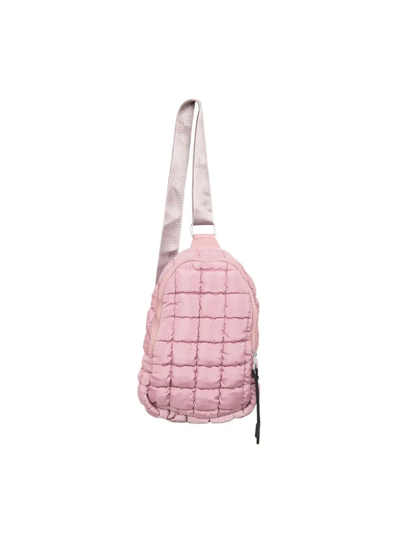 katydid free people dupe mauve quilted crossbody sling bag