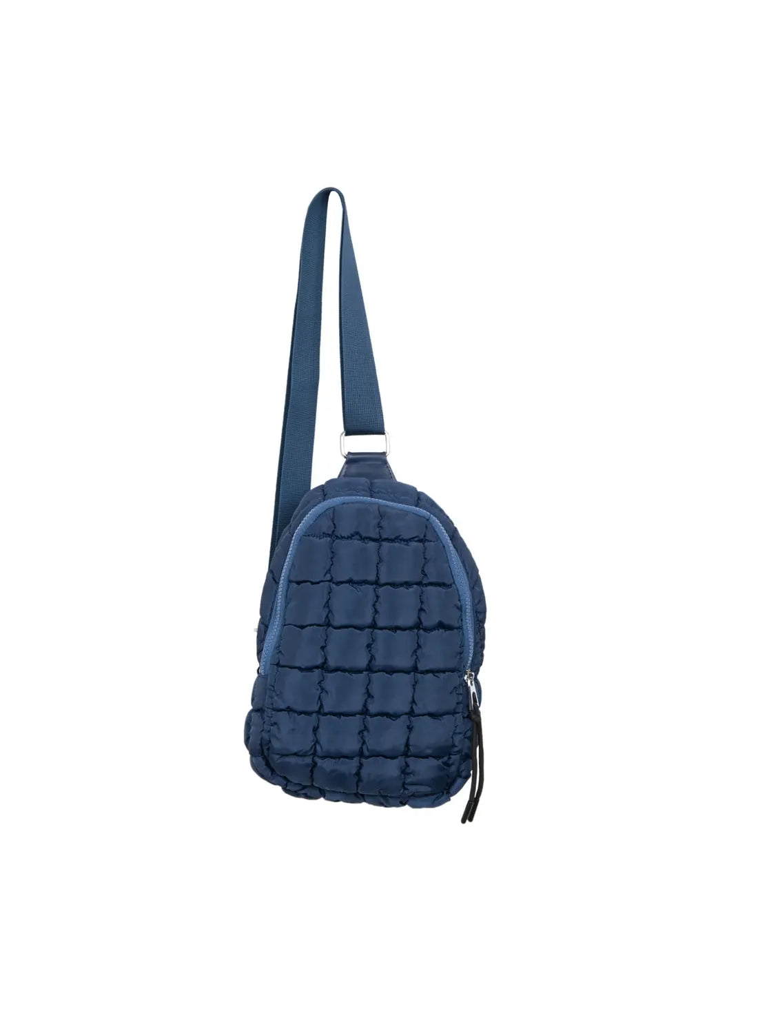 katydid free people dupe navy blue quilted crossbody sling bag