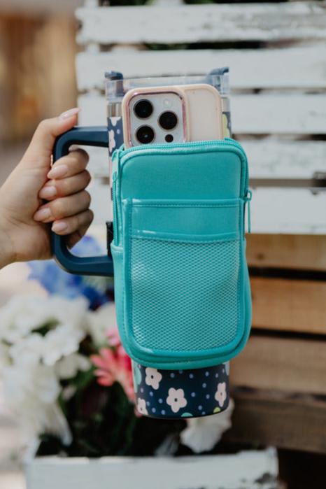 Katydid Solid Tumbler Zipper Pouch Deep Teal