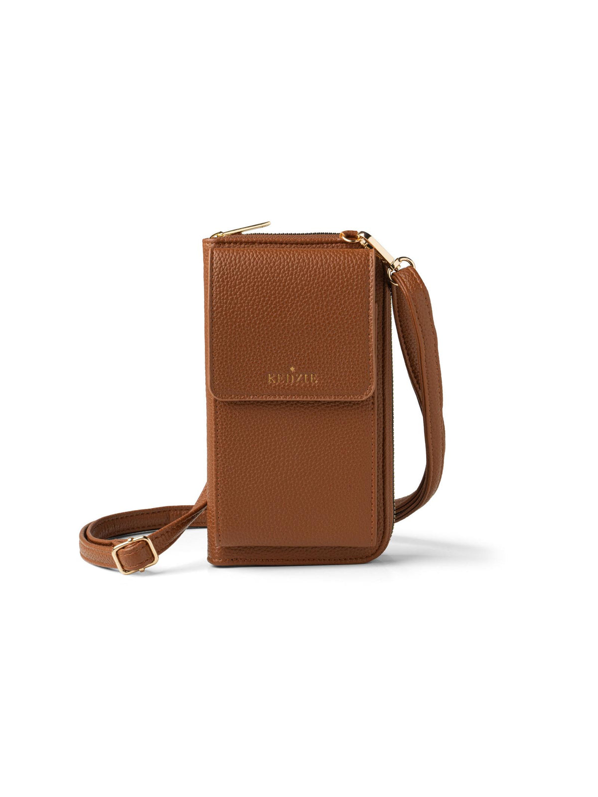 Kedzie Eclipse Smartphone Crossbody Chestnut