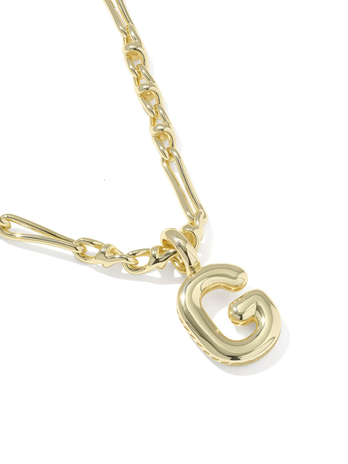Kendra Scott Bubble Letter Gold Short Pendant Necklace Letter G