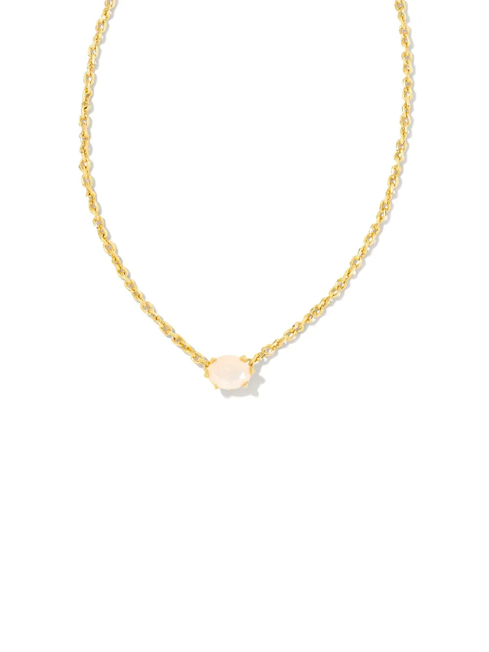 Kendra Scott Cailin Gold Pendant Necklace in Champagne Opal Crystal