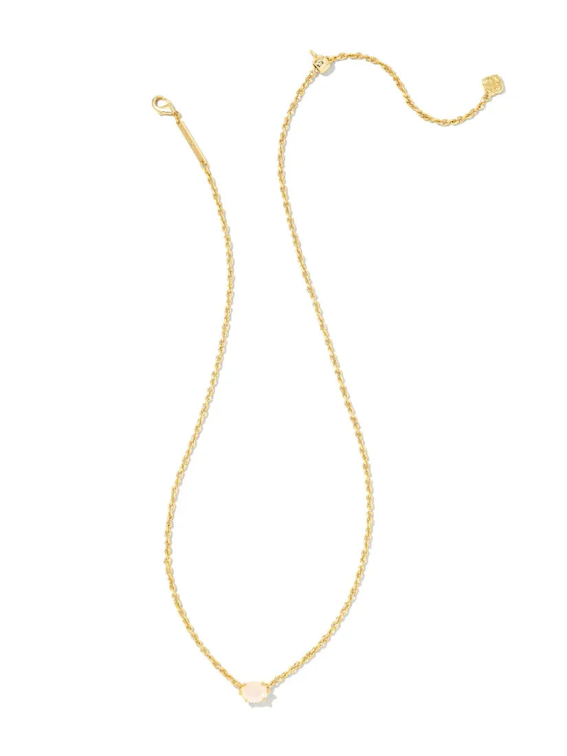 Kendra Scott Cailin Gold Pendant Necklace in Champagne Opal Crystal