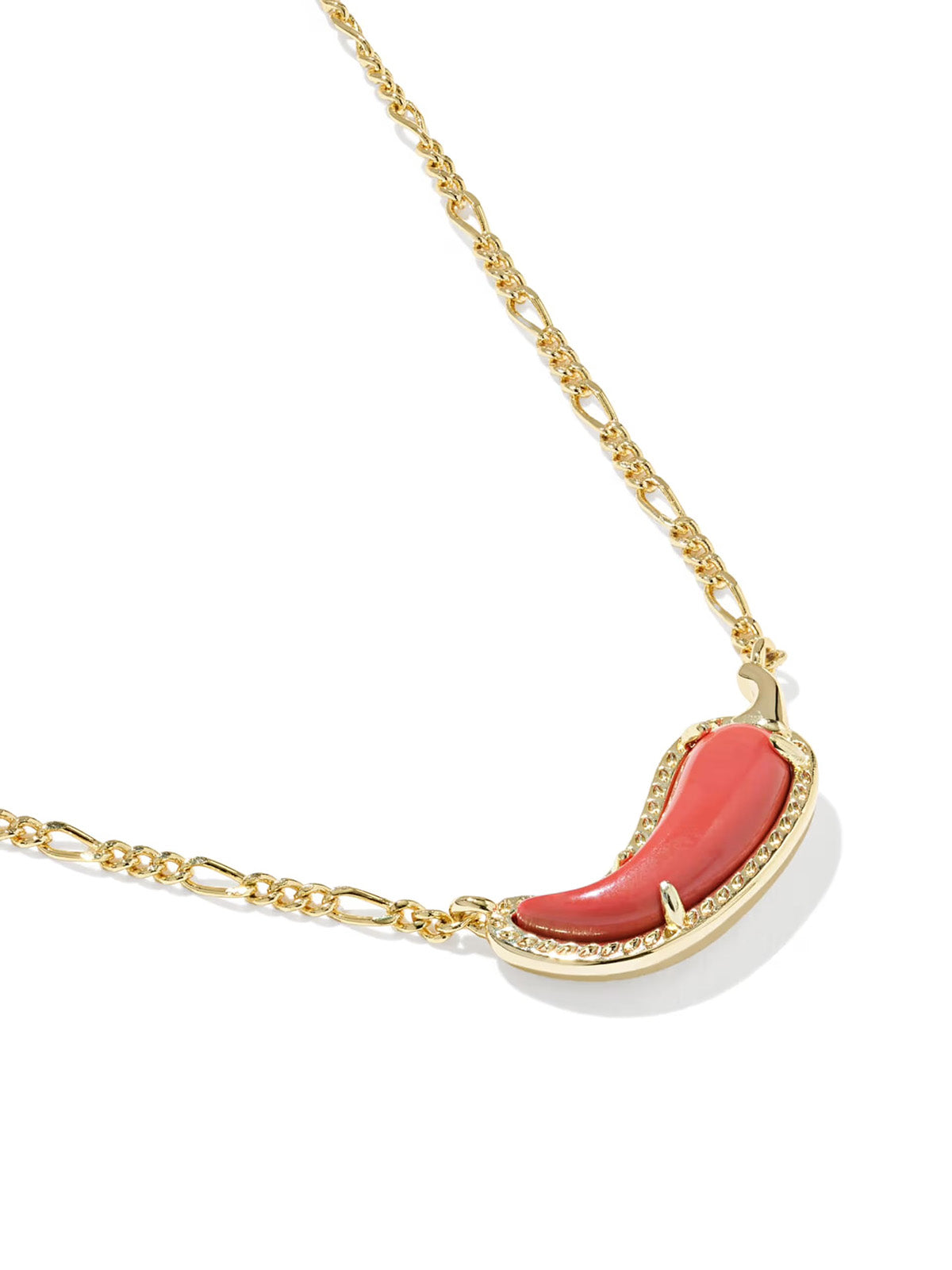 Kendra Scott Chili Pepper Gold Short Pendant Necklace