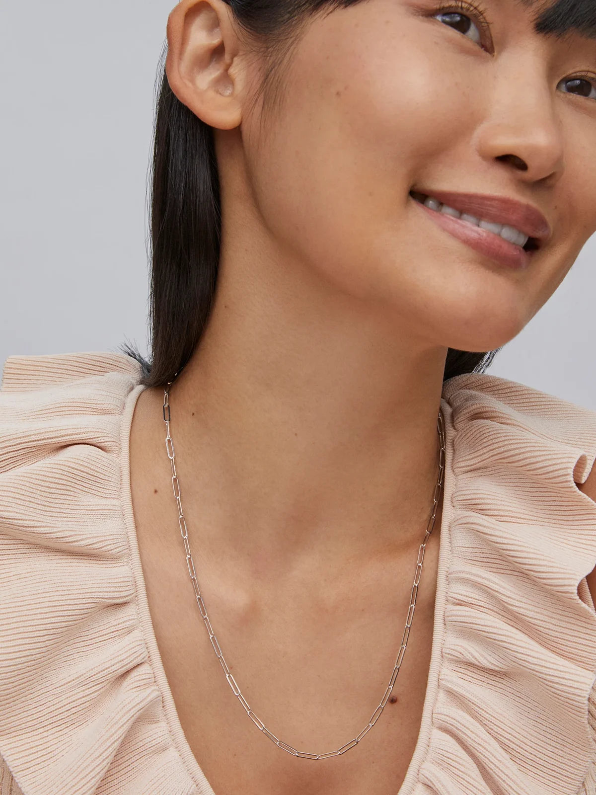 Kendra Scott Courtney Paperclip Necklace in Silver