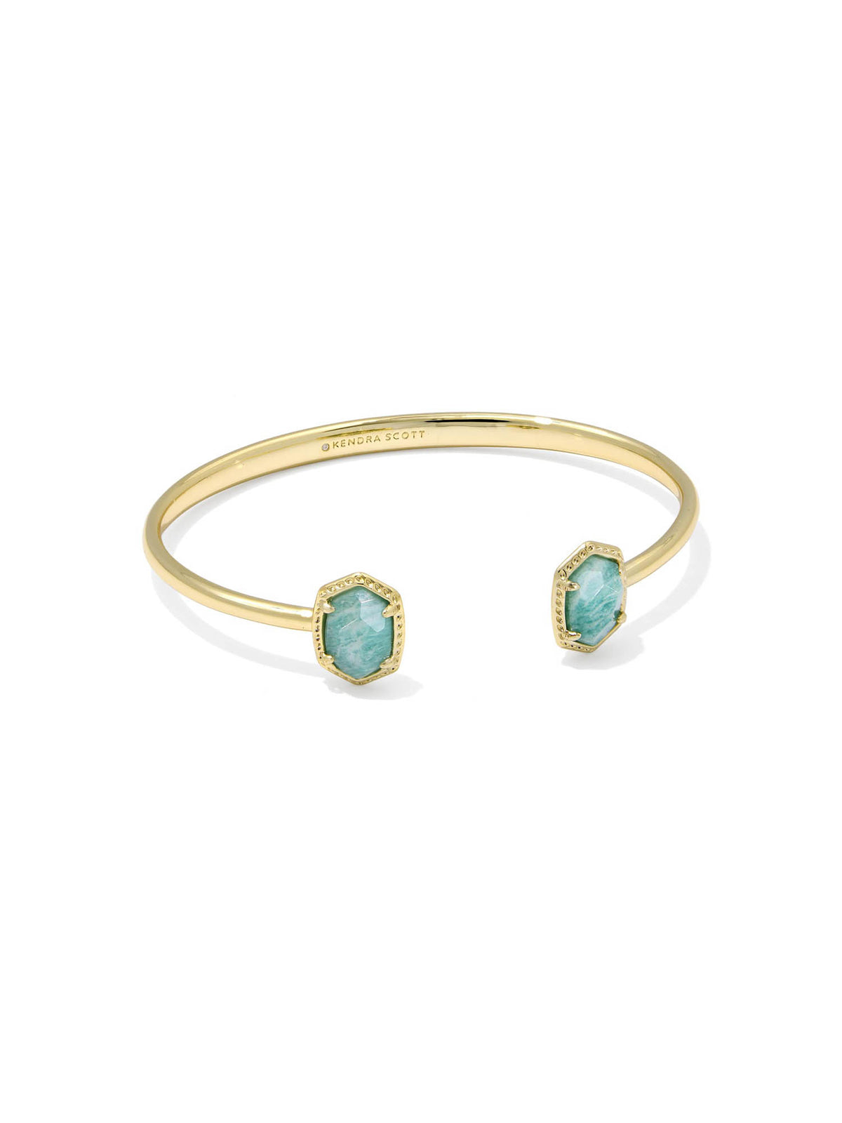 Kendra Scott Daphne Gold Frame Cuff Bracelet in Amazonite