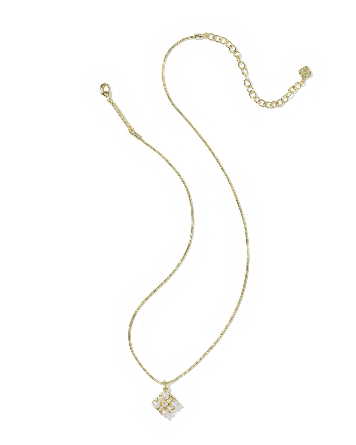 Kendra Scott Dira Pearl Short Pendant Necklace Gold