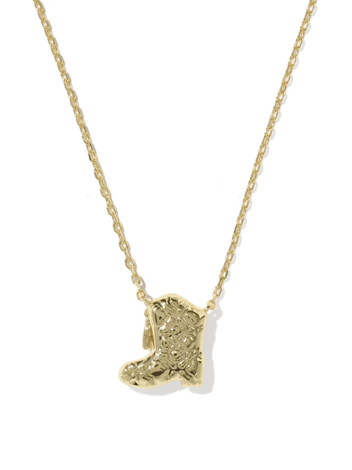 Kendra Scott Drill Team Boot Gold Short Pendant Necklace in Mother of Pearl
