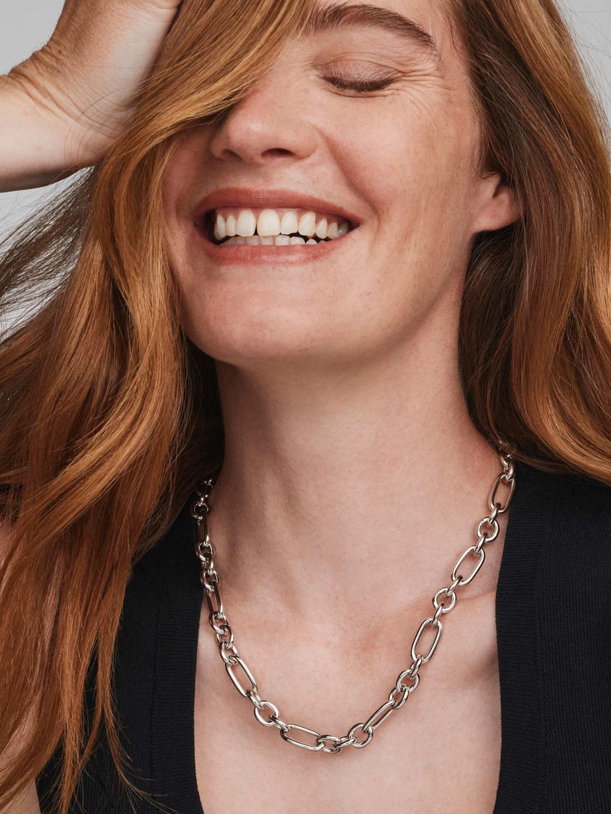 Kendra Scott Embry Silver Link & Chain Necklace
