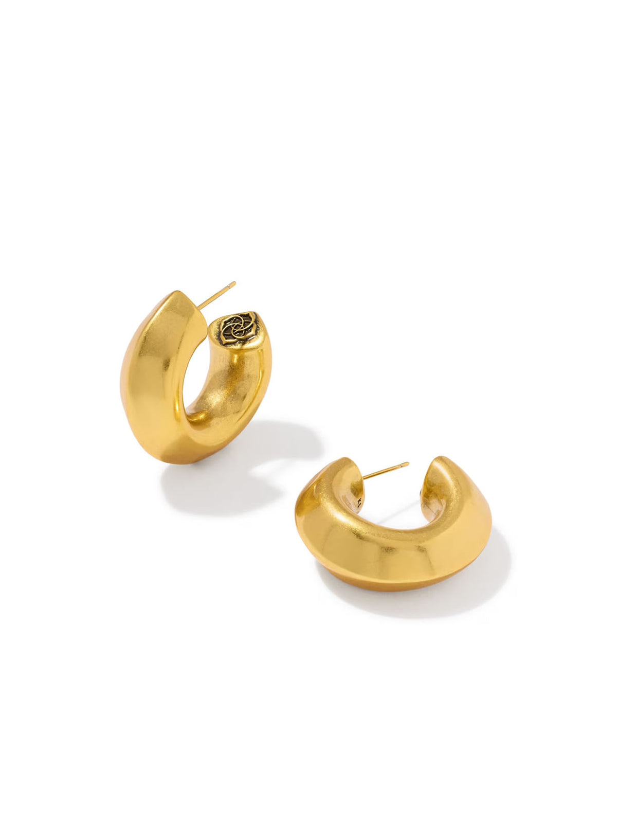 Kendra Scott Embry Vintage Gold Hoop Earrings