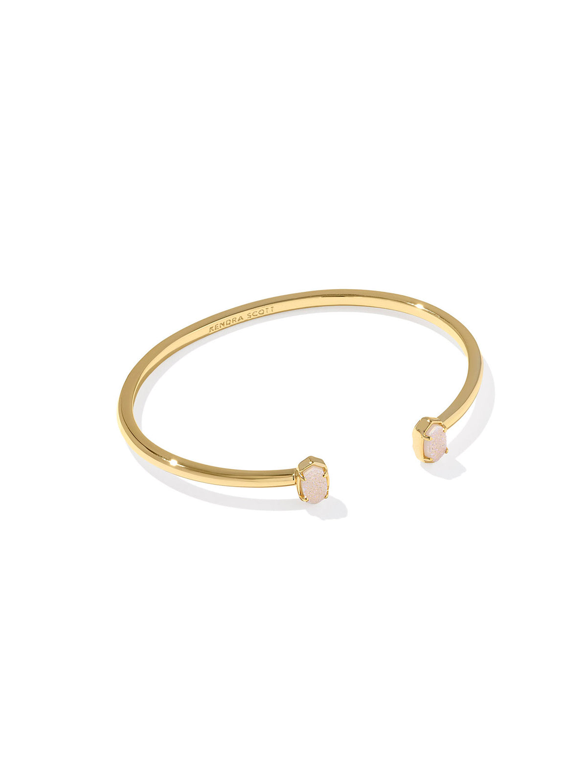 Kendra Scott Emilie Gold Cuff Bracelet in Iridescent Drusy