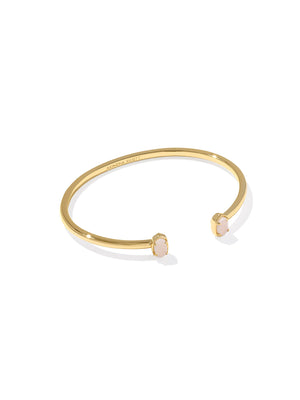 Kendra Scott Emilie Gold Cuff Bracelet in Iridescent Drusy