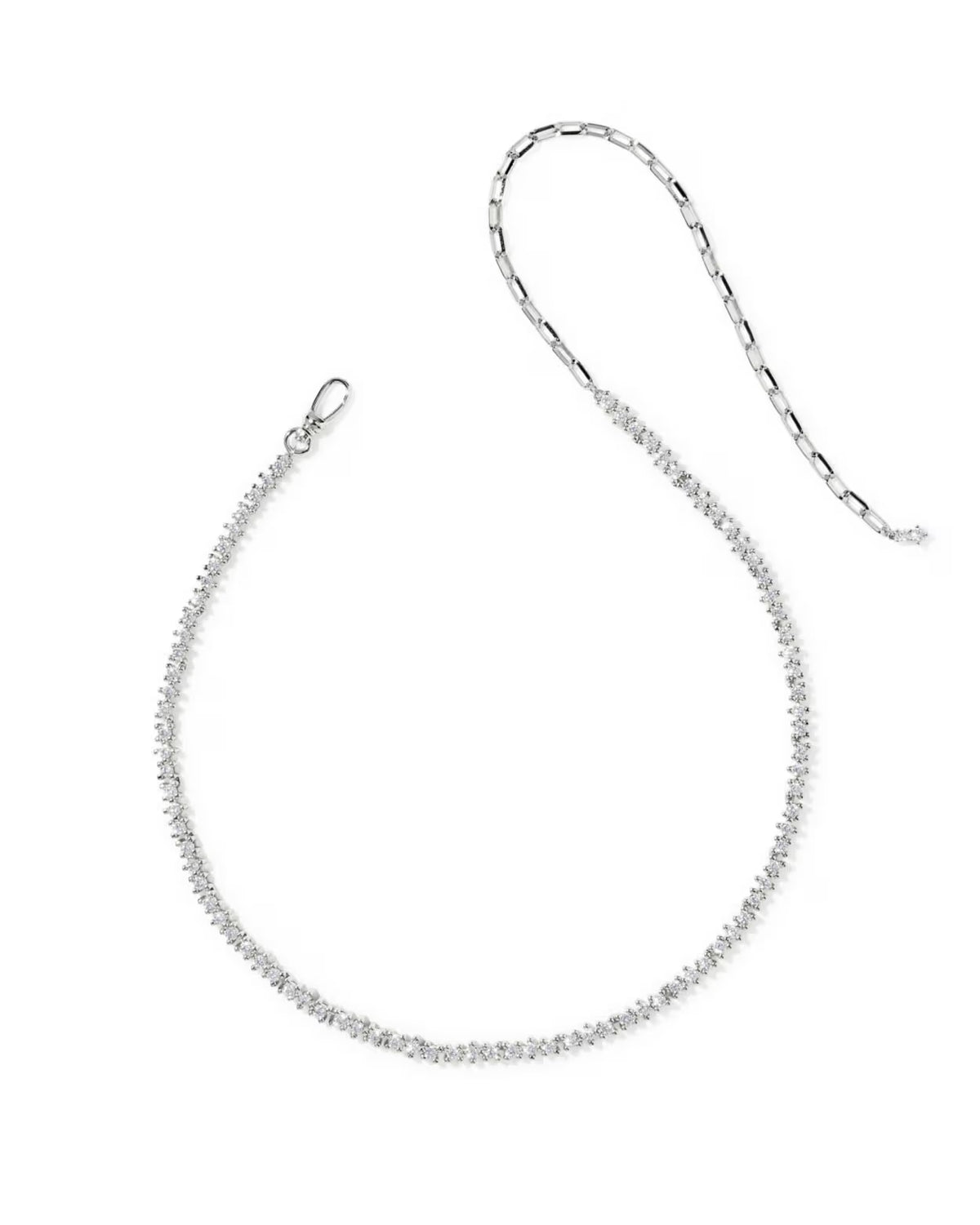 Kendra Scott Fate Silver Tennis Necklace