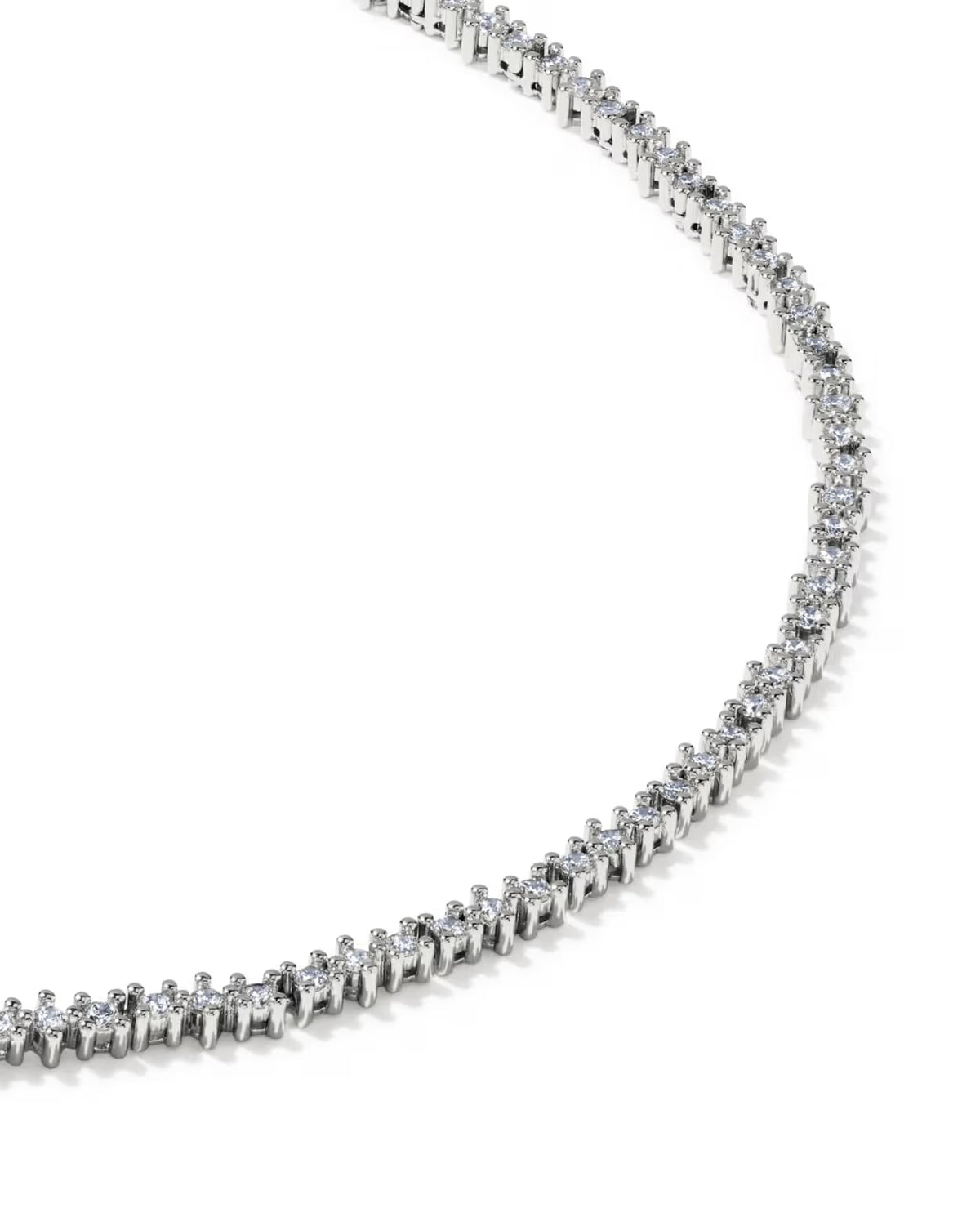 Kendra Scott Fate Silver Tennis Necklace