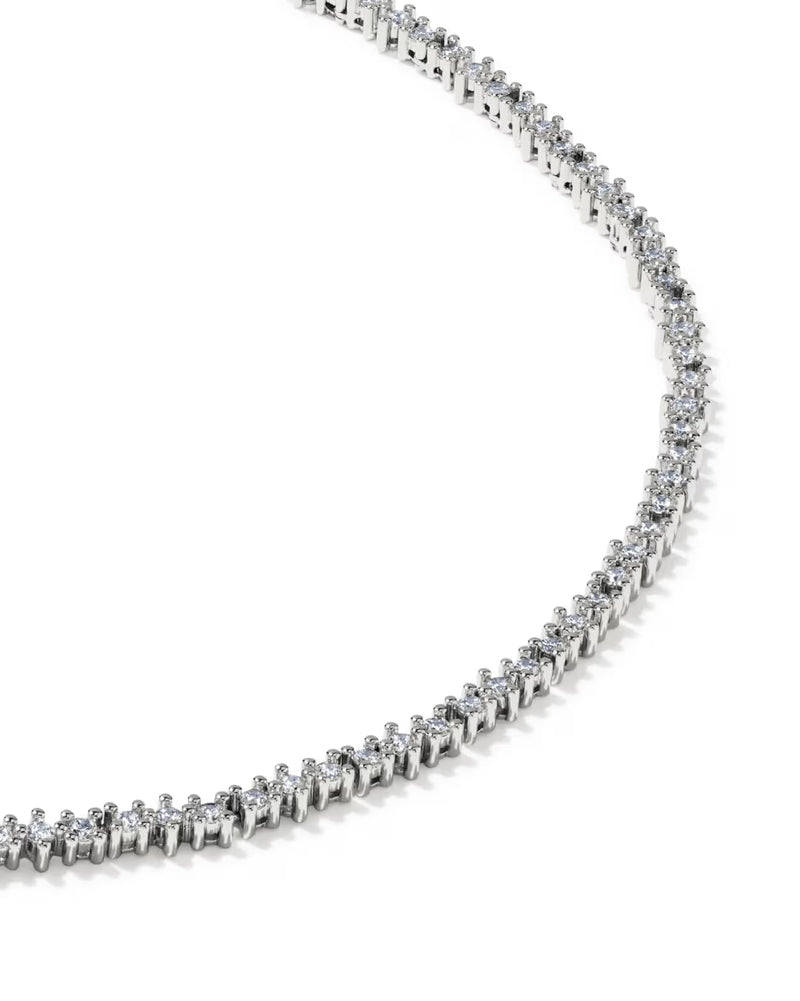 Kendra Scott Fate Silver Tennis Necklace