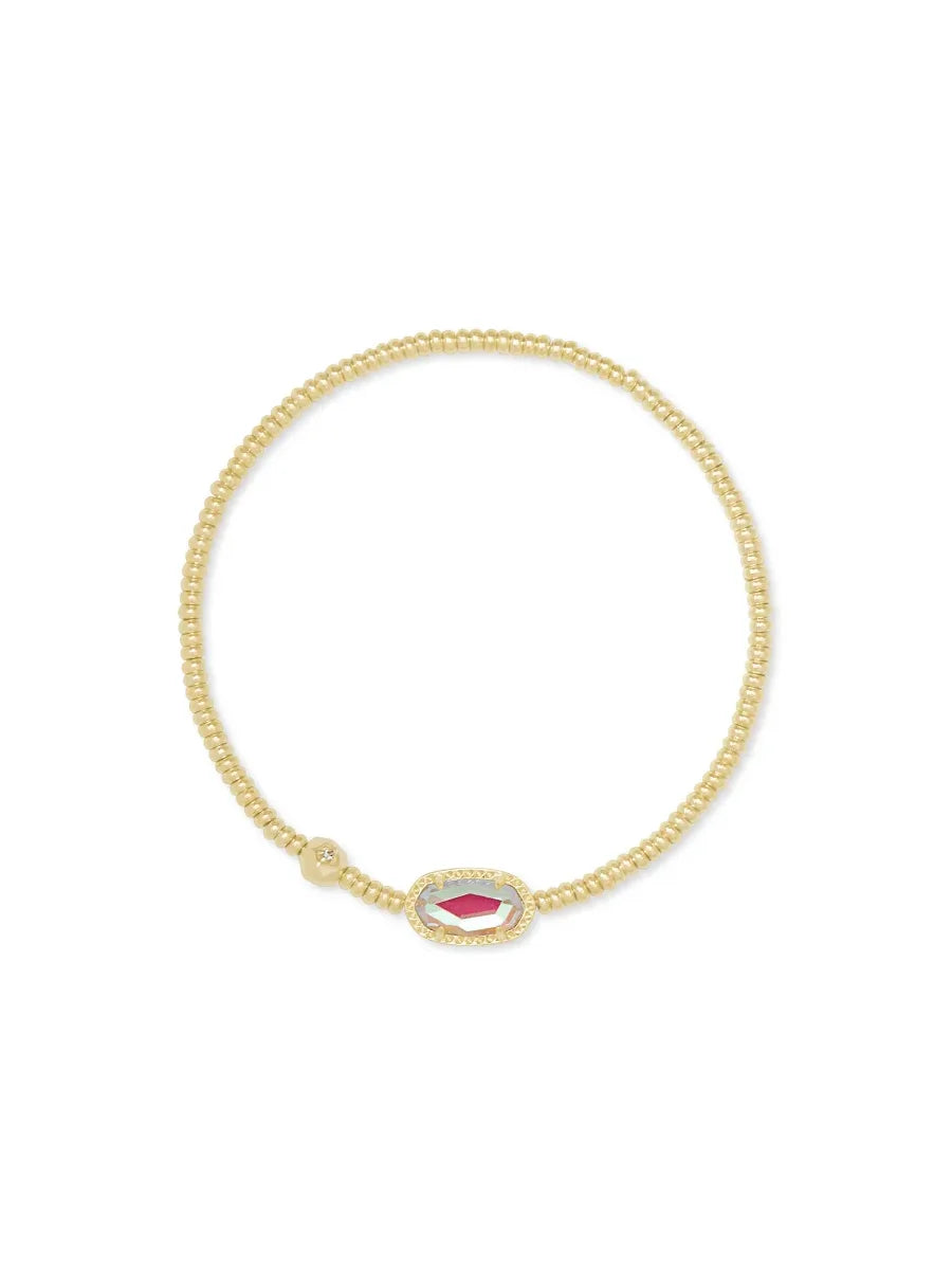 Kendra Scott Grayson Gold Stretch Bracelet in Dichroic Glass