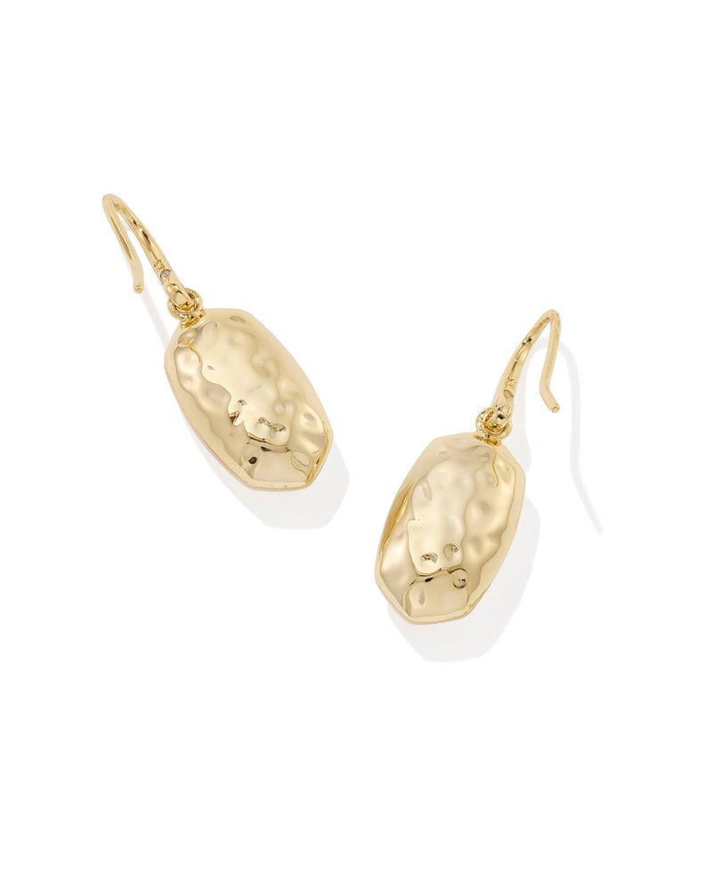 Kendra Scott Lee Riveted Drop Earrings Ivory Gold