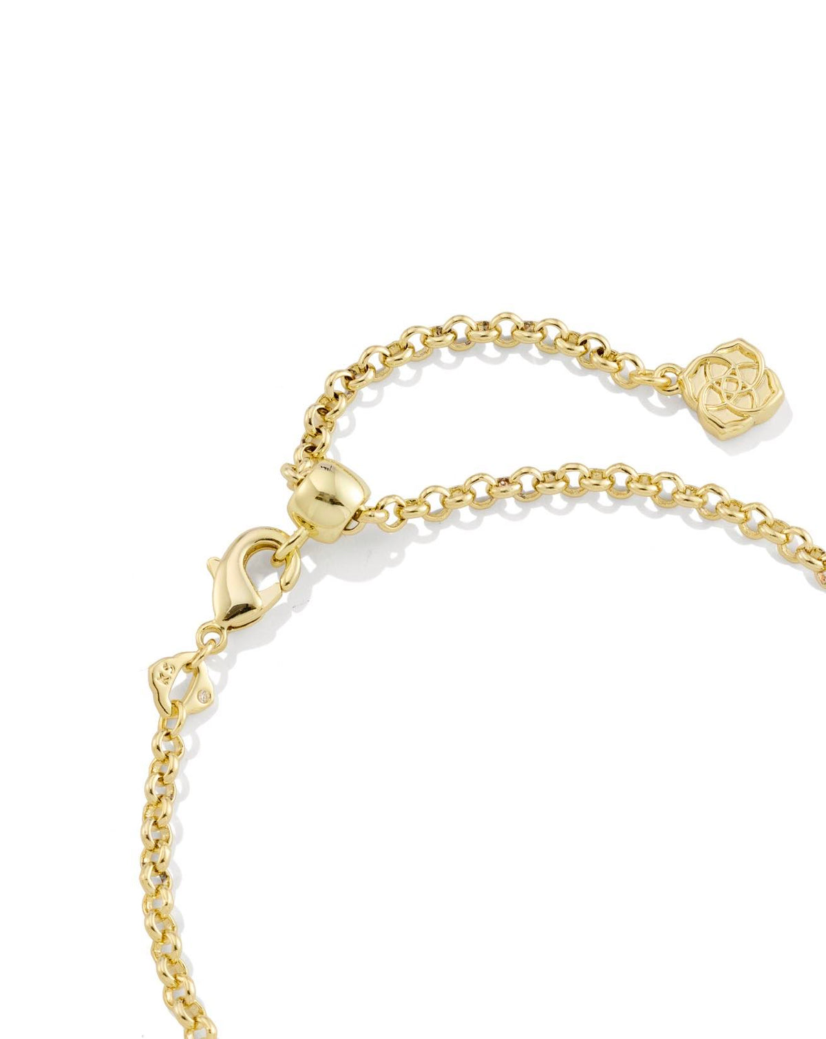 Kendra Scott Mallory Chain Bracelet Crystal Gold White