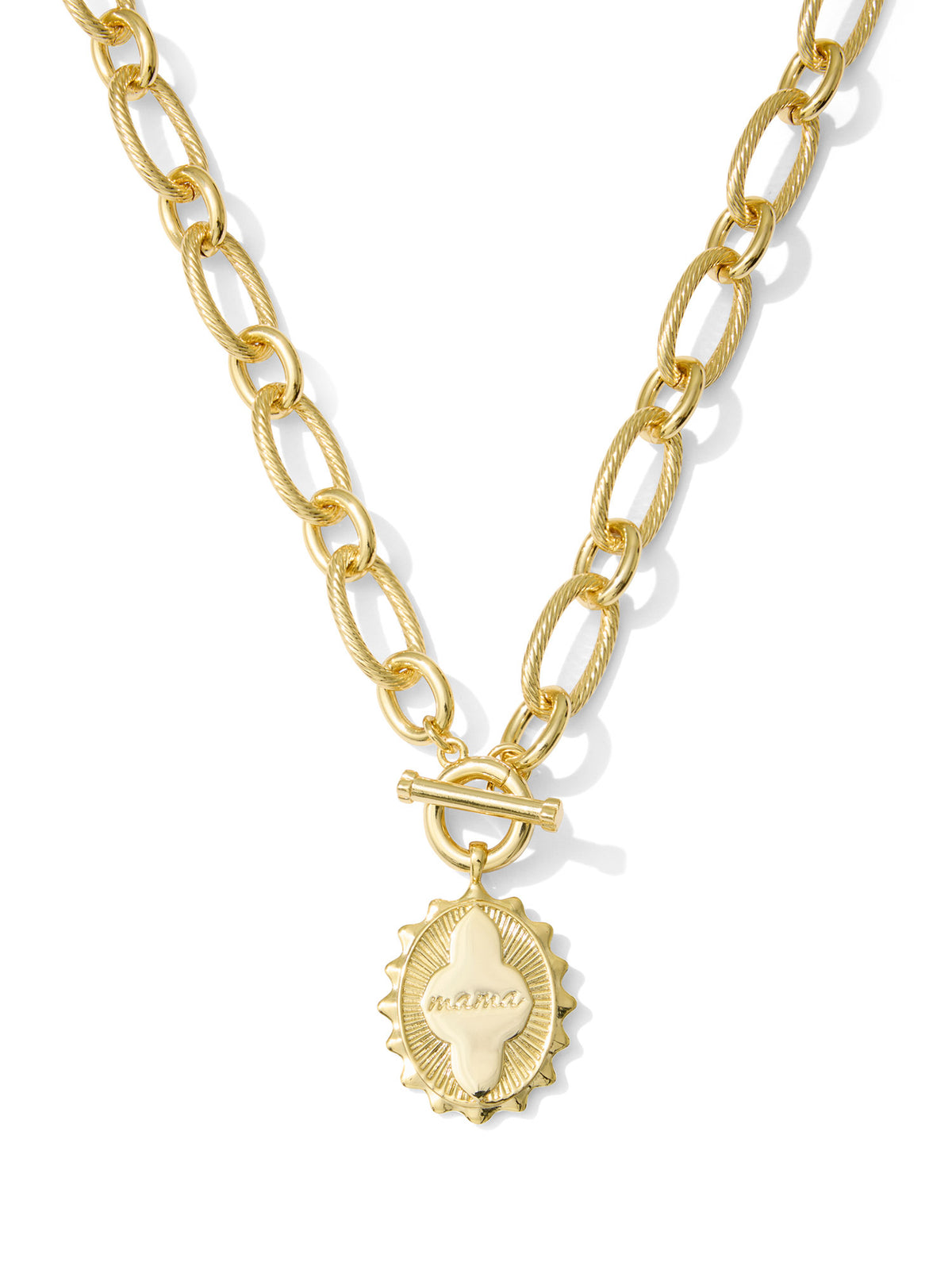 Kendra Scott Mama Necklace & Mikki Huggie Earrings Gold Gift Set