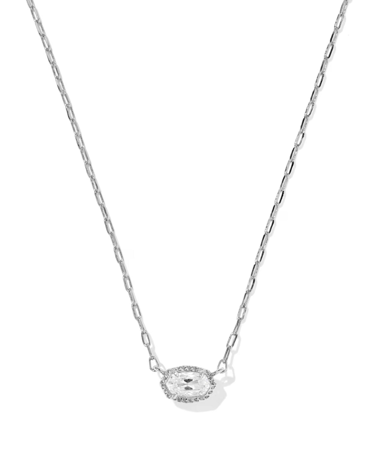 Kendra Scott Mini Elisa Luxe Pendant Necklace – Silver